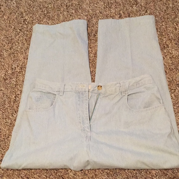 Christopher & Banks railroad print size 12 Jeans - Picture 1 of 7